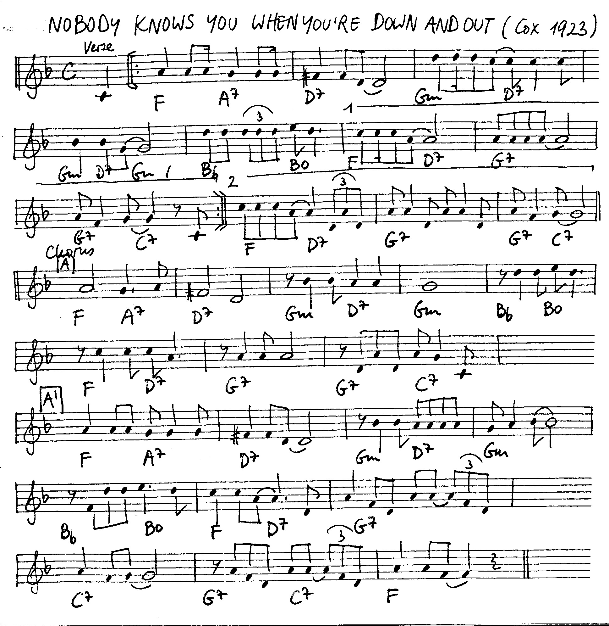 nobody knows you when you're down and out leadsheet – book us for your next 20s or gatsby event